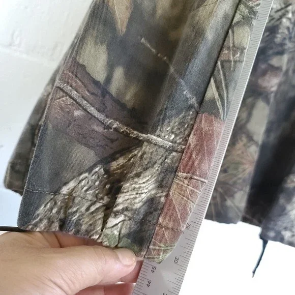 Mossy Oak cargo Hunting Pants size XXXL (38/50) stretchy waist ankle draw string